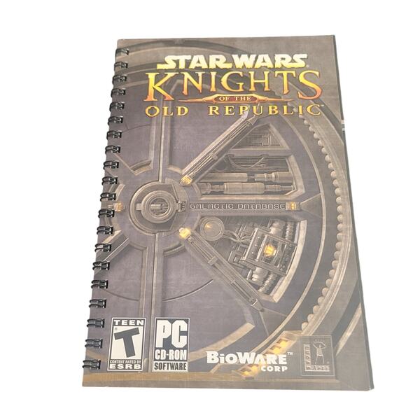 Retro Star Wars Knights of the Old Republic PC CD-ROM 4 Disc Manual Rated Teen - Picture 3 of 8